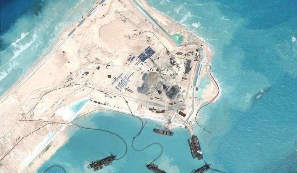 安达礁填海进展图揭秘，南海建设最新动态速递